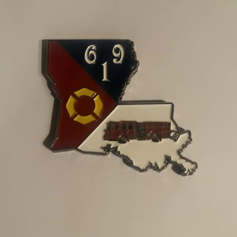 iaff local 619 lafayette firefighters louisiana pin